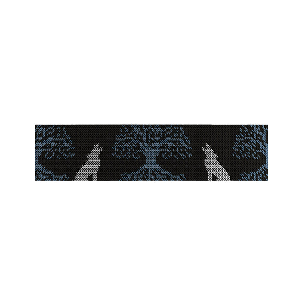 Tree Of Life And Howling Wolves Print Bed Runner