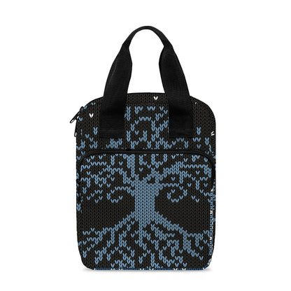 Tree Of Life And Howling Wolves Print Bible Tote Bag