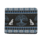 Tree Of Life And Howling Wolves Print Bifold Wallet