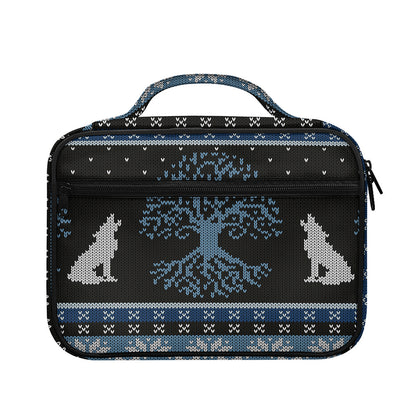 Tree Of Life And Howling Wolves Print Briefcase Bible Bag