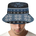 Tree Of Life And Howling Wolves Print Bucket Hat
