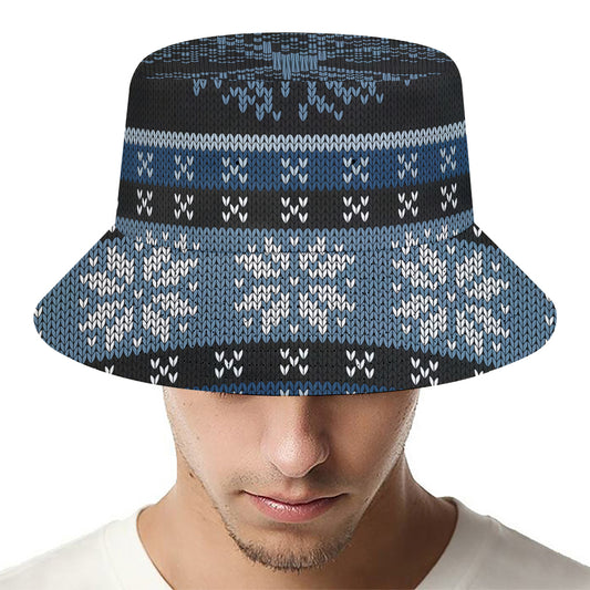 Tree Of Life And Howling Wolves Print Bucket Hat
