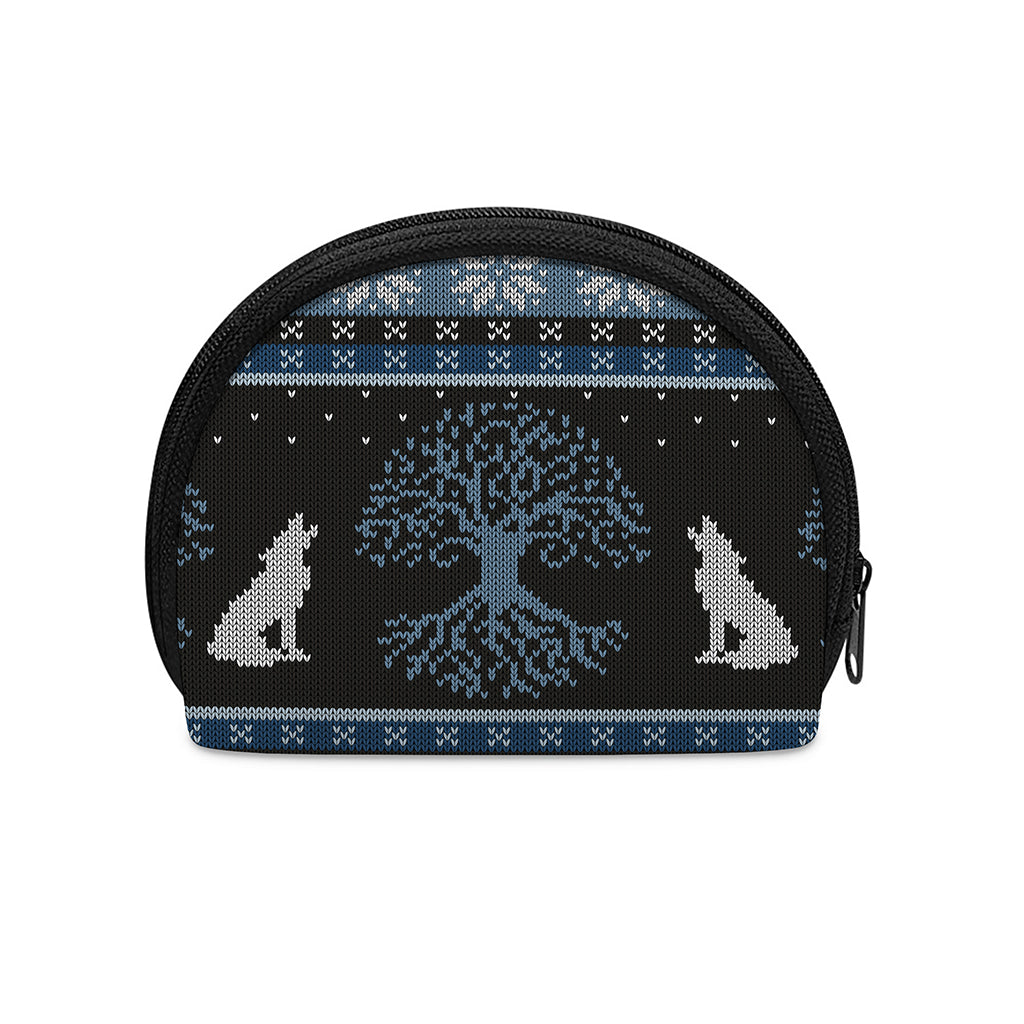 Tree Of Life And Howling Wolves Print Coin Purse