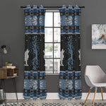 Tree Of Life And Howling Wolves Print Curtain