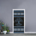 Tree Of Life And Howling Wolves Print Door Sticker