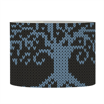 Tree Of Life And Howling Wolves Print Drum Lamp Shade