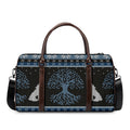 Tree Of Life And Howling Wolves Print Duffel Bag