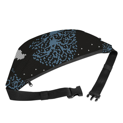 Tree Of Life And Howling Wolves Print Fanny Pack