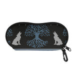 Tree Of Life And Howling Wolves Print Glasses Case