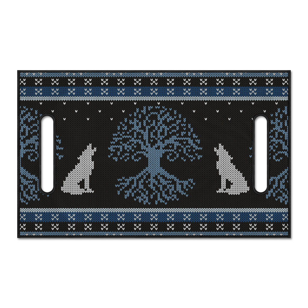 Tree Of Life And Howling Wolves Print Golf Cart Seat Cover
