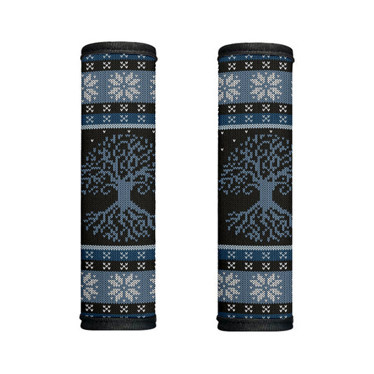Tree Of Life And Howling Wolves Print Handle Covers