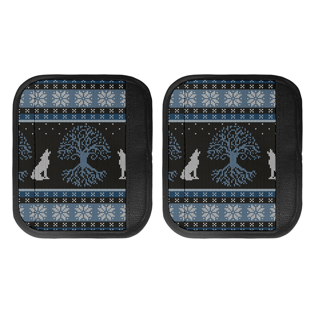 Tree Of Life And Howling Wolves Print Handle Covers