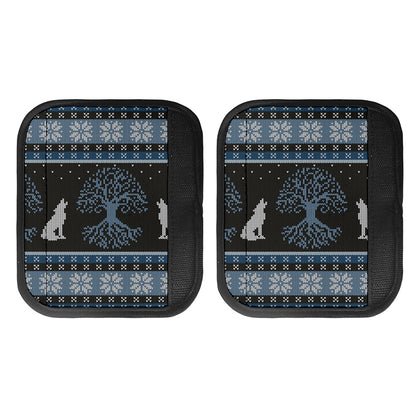 Tree Of Life And Howling Wolves Print Handle Covers