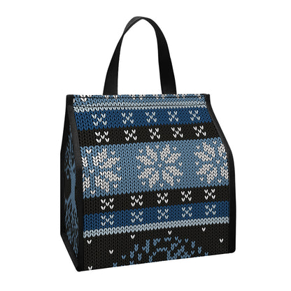Tree Of Life And Howling Wolves Print Insulated Lunch Tote