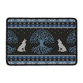 Tree Of Life And Howling Wolves Print Kitchen Mat