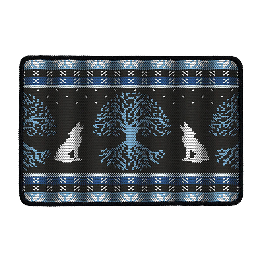 Tree Of Life And Howling Wolves Print Kitchen Mat