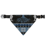Tree Of Life And Howling Wolves Print Over The Collar Dog Bandana