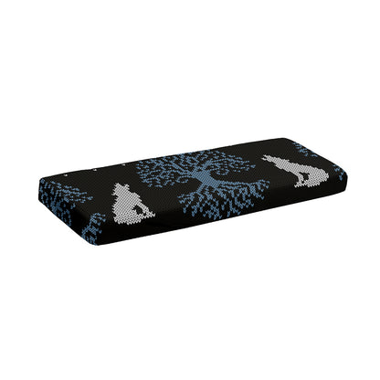 Tree Of Life And Howling Wolves Print Piano Keyboard Cover