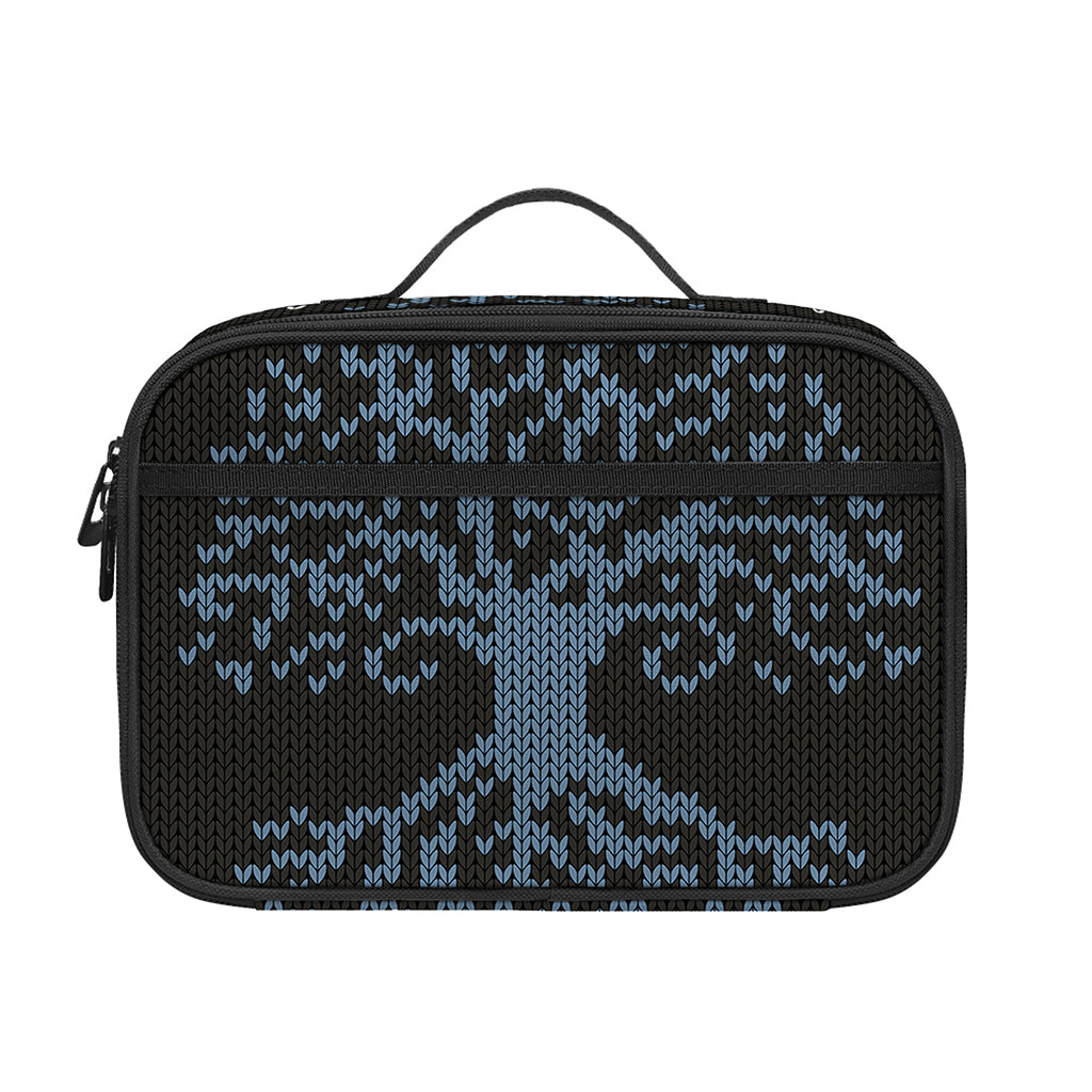 Tree Of Life And Howling Wolves Print Portable Lunch Bag
