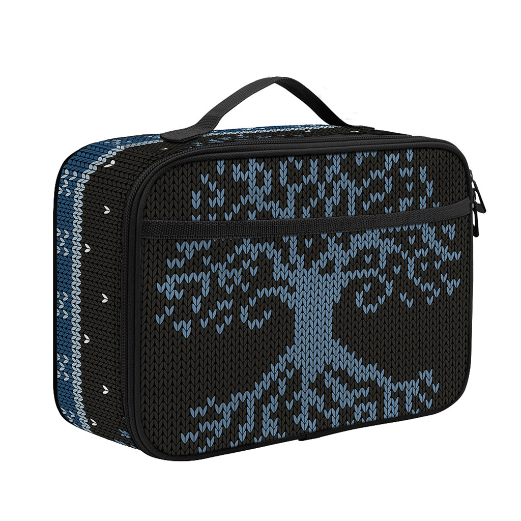 Tree Of Life And Howling Wolves Print Portable Lunch Bag