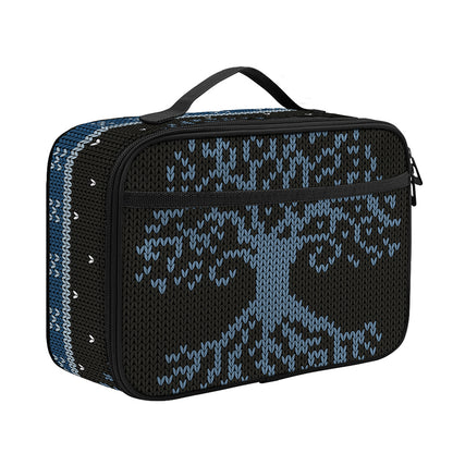 Tree Of Life And Howling Wolves Print Portable Lunch Bag