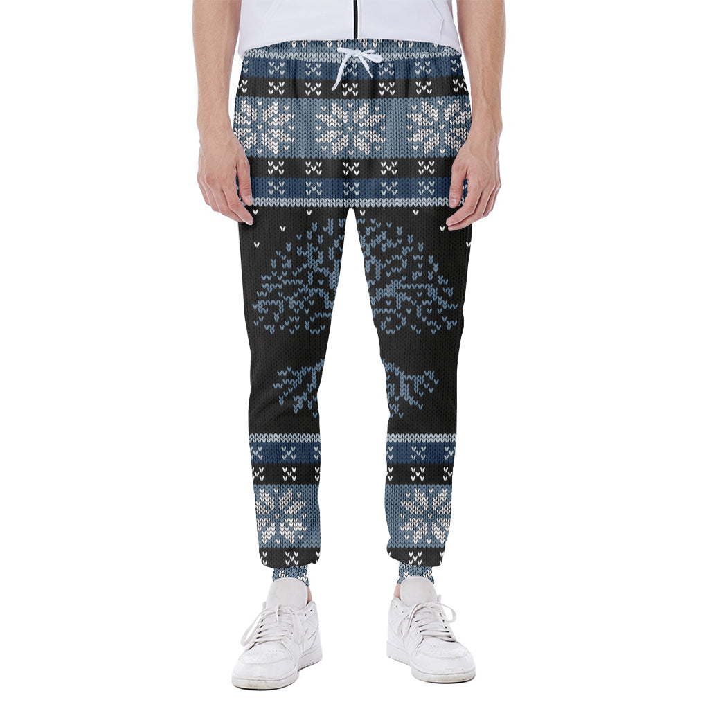 Tree Of Life And Howling Wolves Print Scuba Joggers