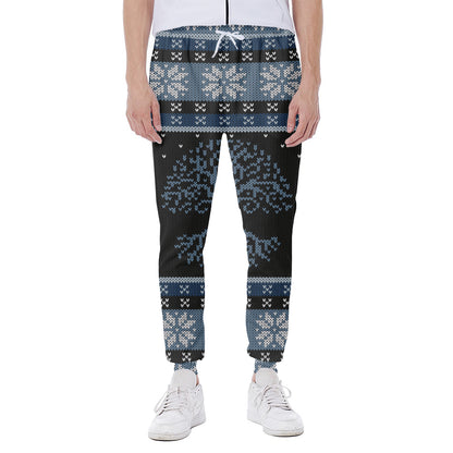Tree Of Life And Howling Wolves Print Scuba Joggers