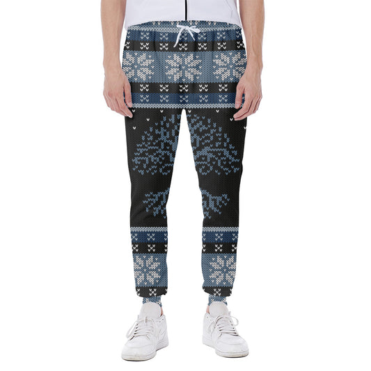 Tree Of Life And Howling Wolves Print Scuba Joggers