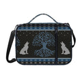 Tree Of Life And Howling Wolves Print Shoulder Strap Bible Bag