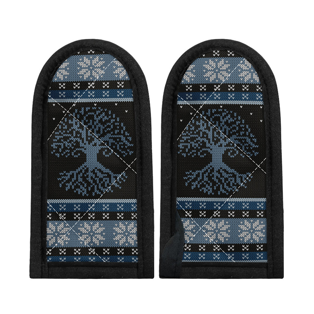 Tree Of Life And Howling Wolves Print Skillet Handle Cover