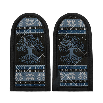 Tree Of Life And Howling Wolves Print Skillet Handle Cover