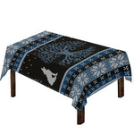 Tree Of Life And Howling Wolves Print Tablecloth
