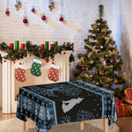 Tree Of Life And Howling Wolves Print Tablecloth