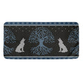 Tree Of Life And Howling Wolves Print Towel