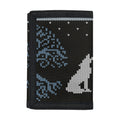 Tree Of Life And Howling Wolves Print Trifold Wallet