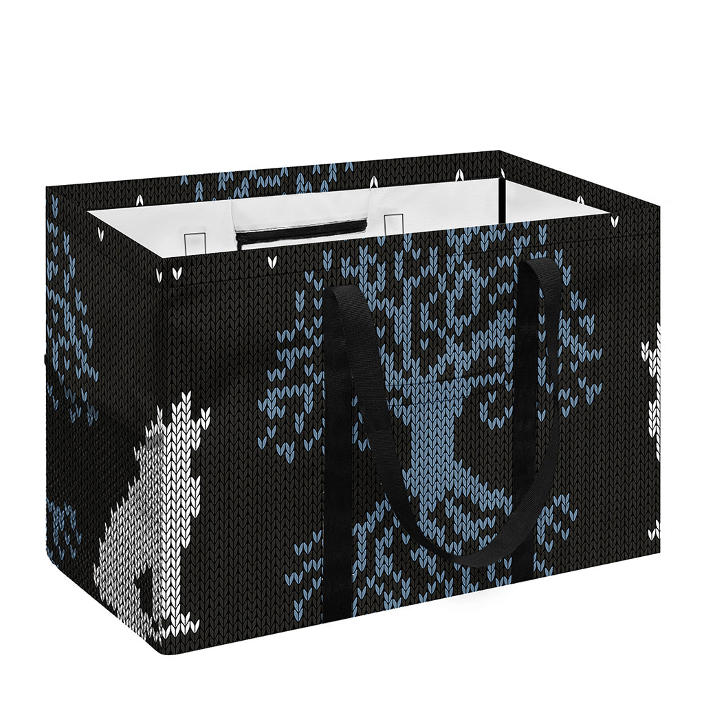 Tree Of Life And Howling Wolves Print Utility Tote Bag