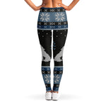 Tree Of Life And Howling Wolves Print Women's Leggings