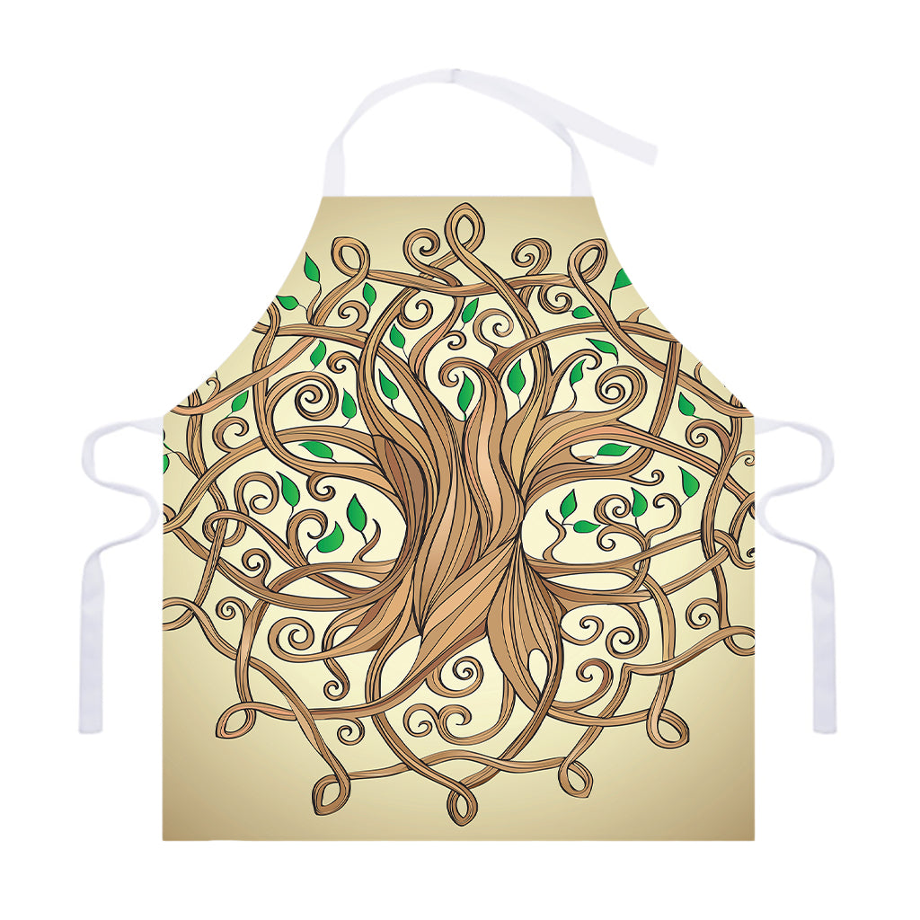 Tree Of Life Celtic Symbol Print Adjustable Apron