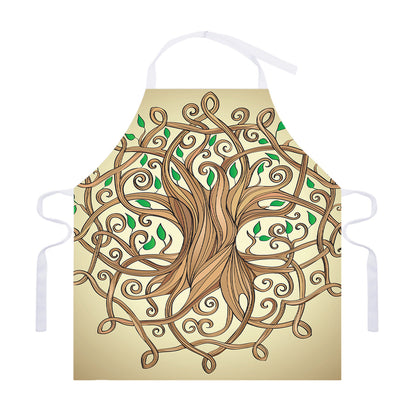 Tree Of Life Celtic Symbol Print Adjustable Apron