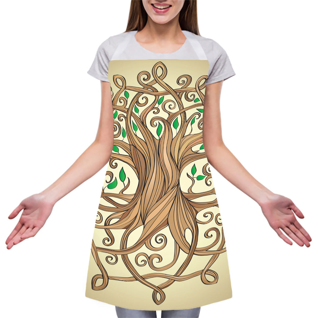 Tree Of Life Celtic Symbol Print Adjustable Apron