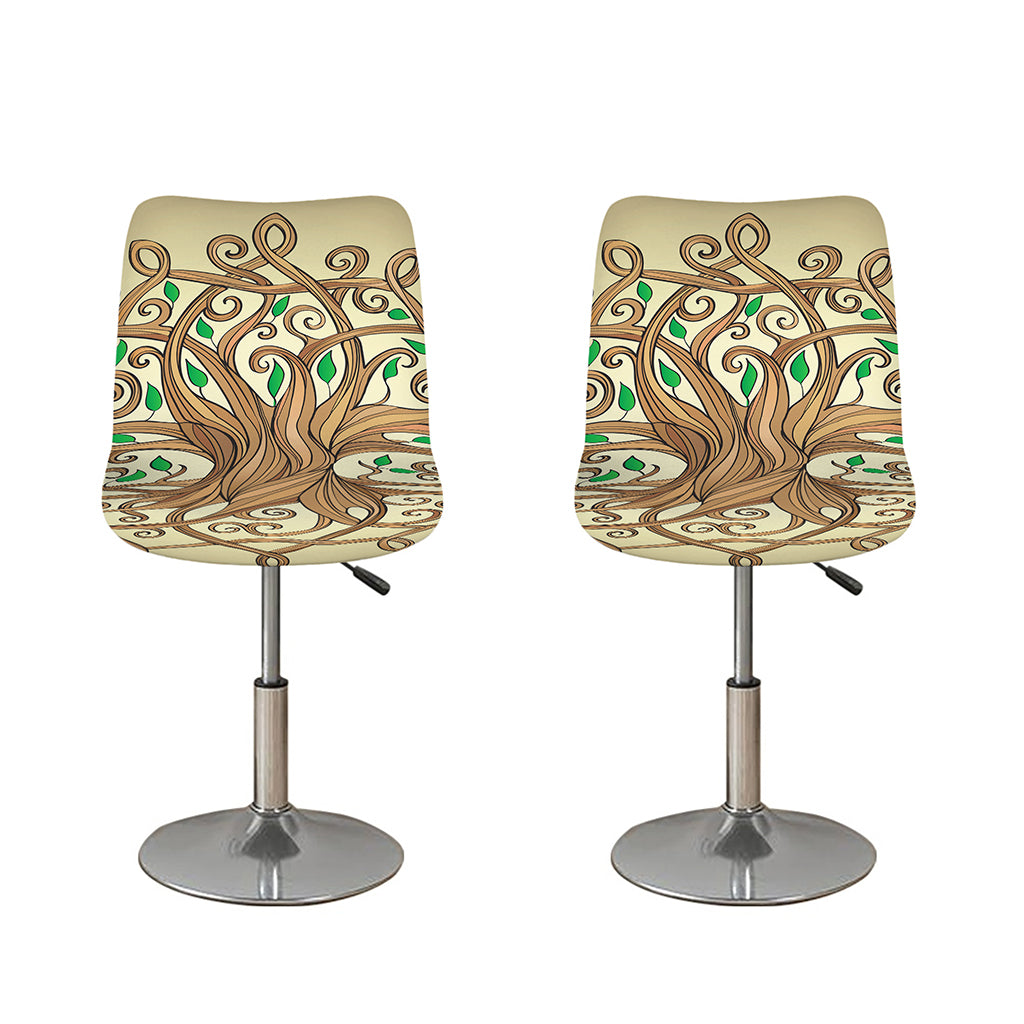 Tree Of Life Celtic Symbol Print Bar Stool Covers
