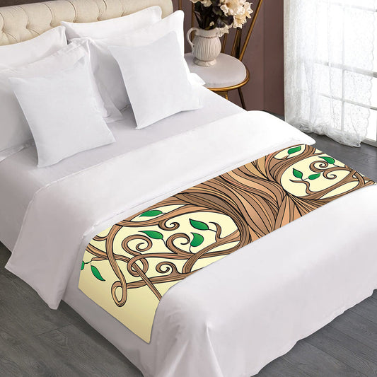 Tree Of Life Celtic Symbol Print Bed Runner