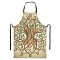 Tree Of Life Celtic Symbol Print Bib Apron With Pocket