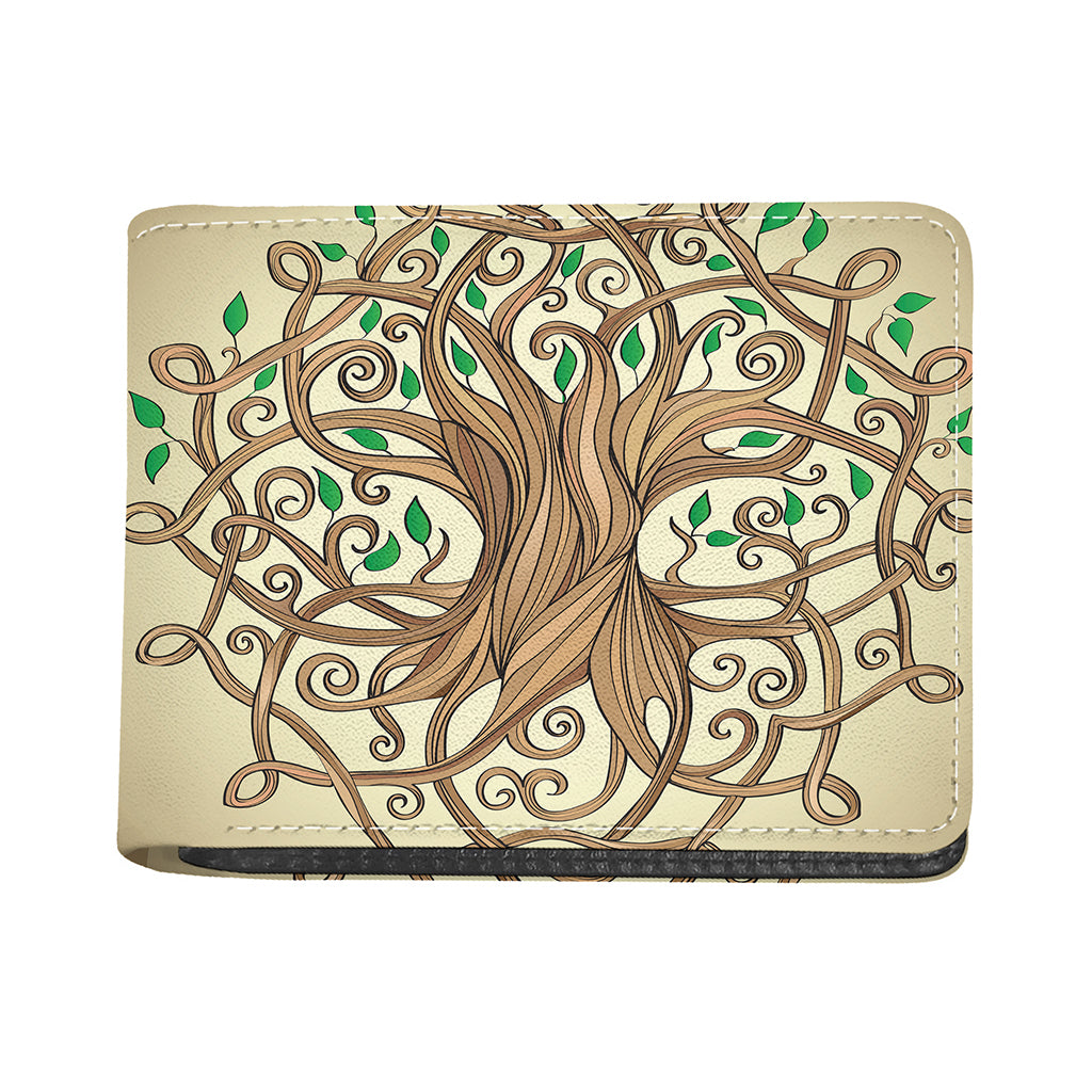 Tree Of Life Celtic Symbol Print Bifold Wallet