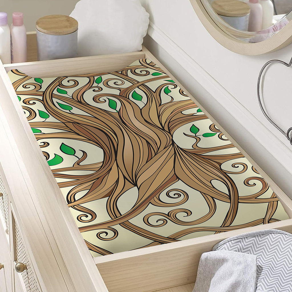 Tree Of Life Celtic Symbol Print Changing Pad Cover
