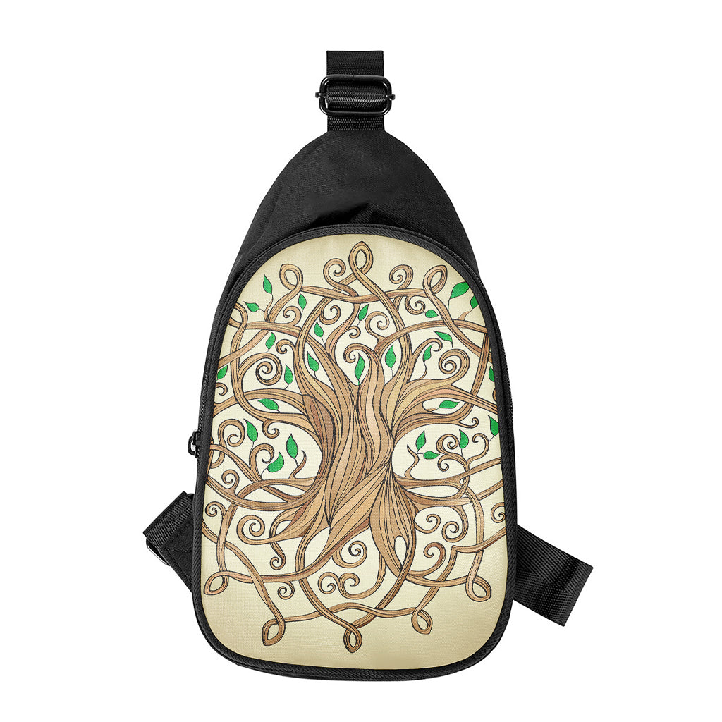 Tree Of Life Celtic Symbol Print Chest Bag