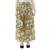 Tree Of Life Celtic Symbol Print Chiffon Maxi Skirt