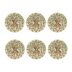 Tree Of Life Celtic Symbol Print Coaster Set