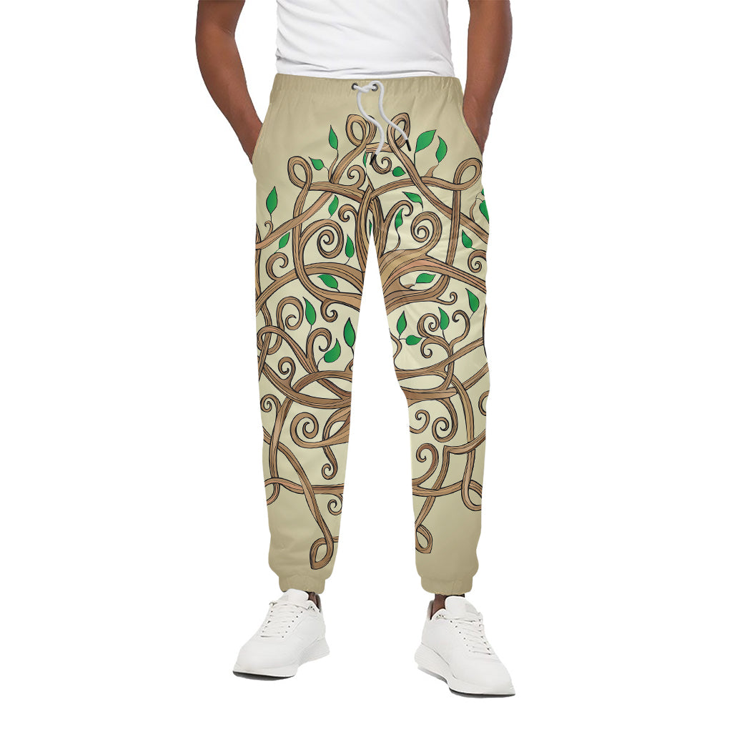 Tree Of Life Celtic Symbol Print Cotton Pants