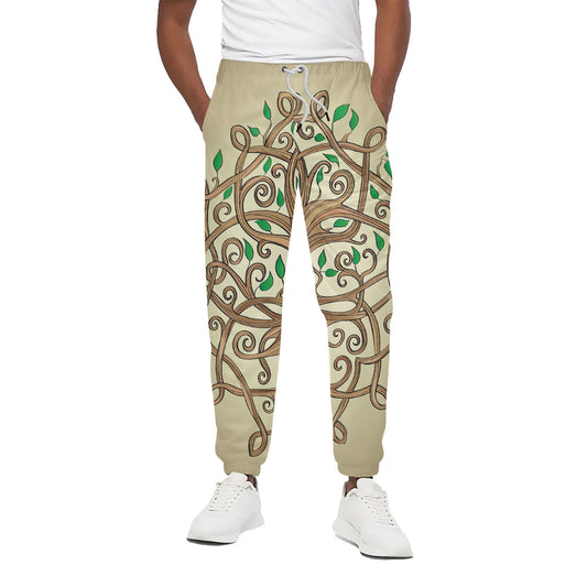 Tree Of Life Celtic Symbol Print Cotton Pants